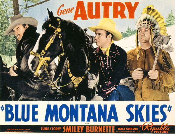 Movie Poster Blue Montana Skies 1939